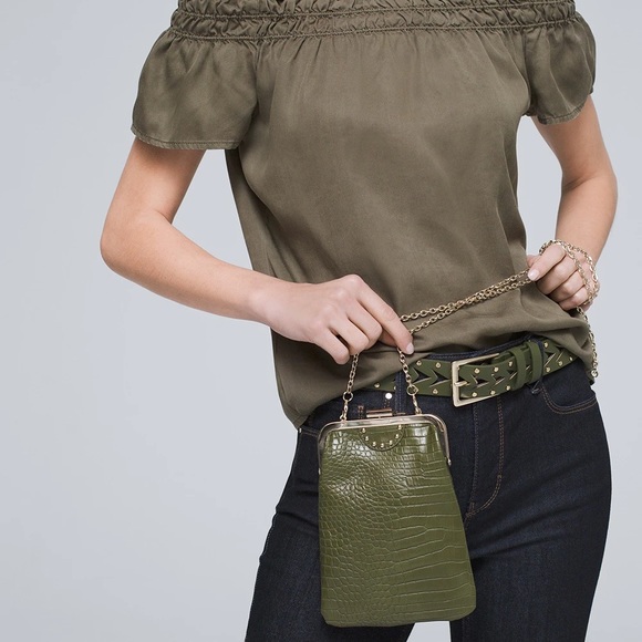 CROCODILE-EMBOSSED MINI BAG - Picture 3 of 3